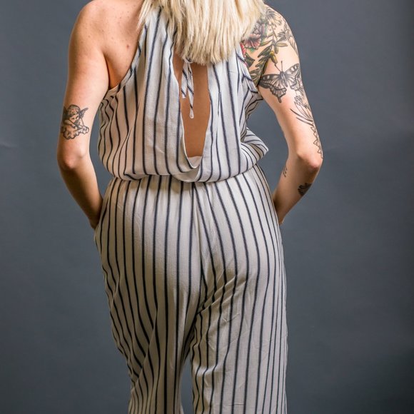 White Striped Jumper by Ci Sono - Picture 3 of 10